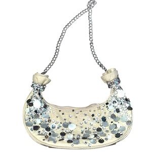 Mary Frances seashell beaded shoulder bag